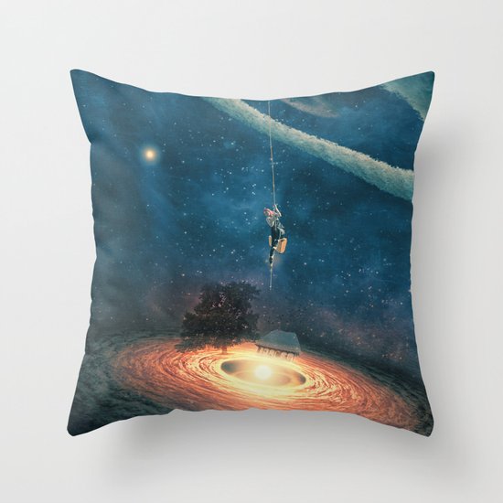 My dream house is in another galaxy Throw Pillow