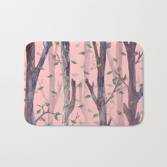 Forest Pink Bath Mat