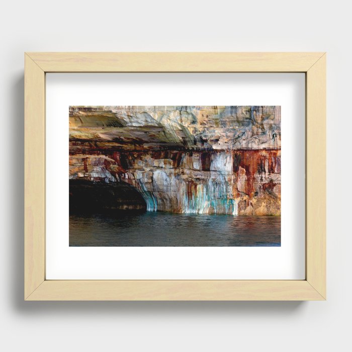 Pictured Rocks National Lakeshore (UP Michigan) Recessed Framed Print