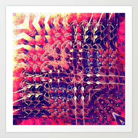 07-27-13 (Chandelier Glitch) Art Print