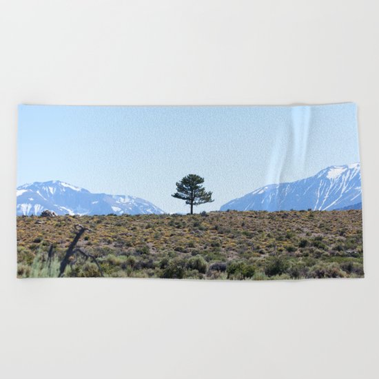 Resting Heart, Crowded Mind (Mono Lake Basin, California) Beach Towel