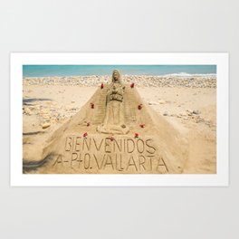Sand Castle in Puerto Vallarta Art Print