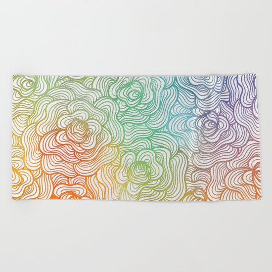 Abstract Roses 2 Beach Towel