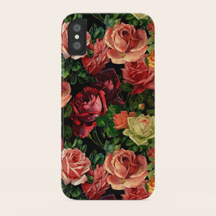 vintage & shabby chic - floral roses flowers rose iphone case