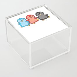 Polyamory Flag Pride Lgbtq Cute Penguin Acrylic Box