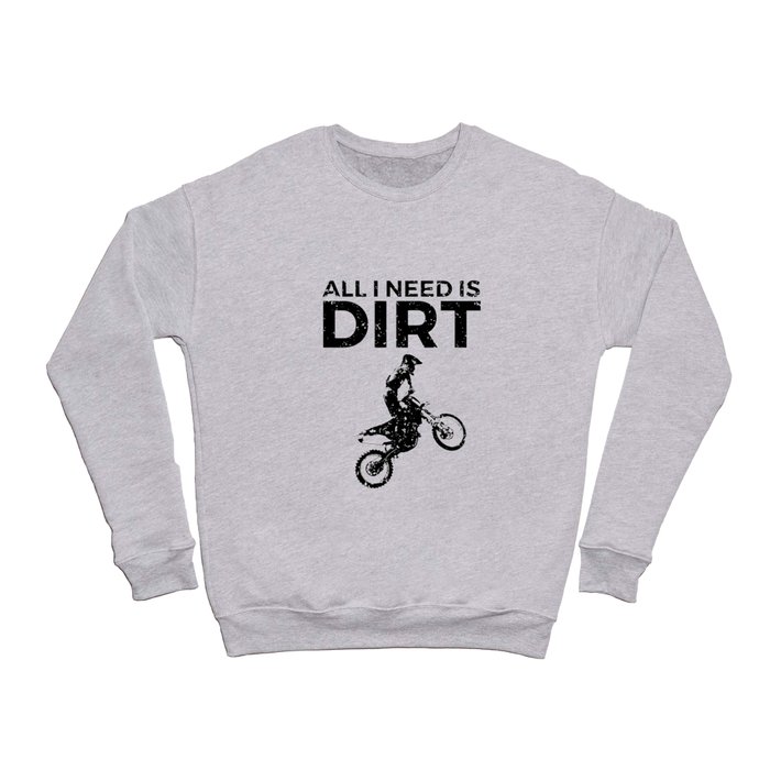 Motocross Dirt Bike Vintage Graphic Design Crewneck Sweatshirt by