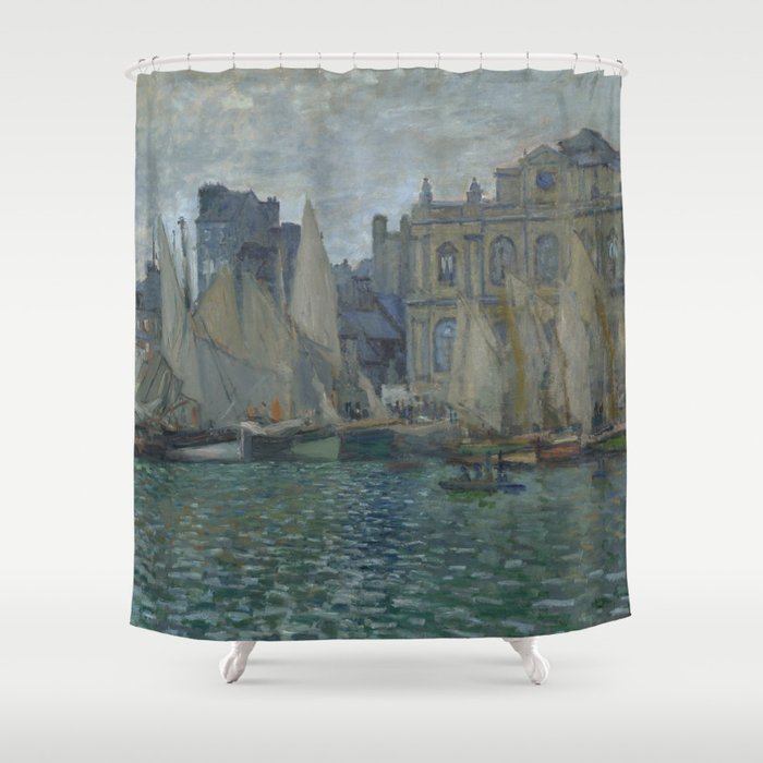 The Museum At Le Havre By Claude Monet Shower Curtain The Museum At Le Havre By Claude Monet Shower Curtain