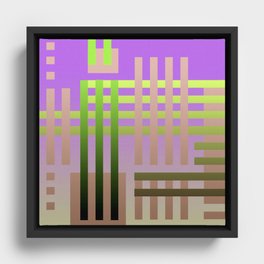 Moroccan Tribal Pink Framed Canvas