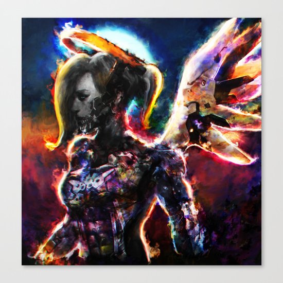 metal angel Canvas Print