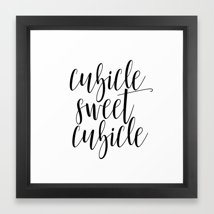 Black And White Printable Art Cubicle Sweet Cubicle Office Art