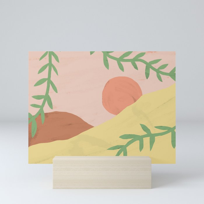 Sunrise Vines Mini Art Print