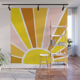 Sun Ray Burst Wall Mural
