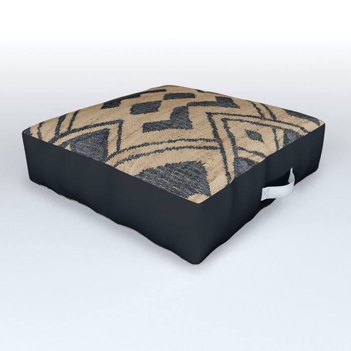 Traditional Moroccan Rug Design Outdoor Floor Cushion
