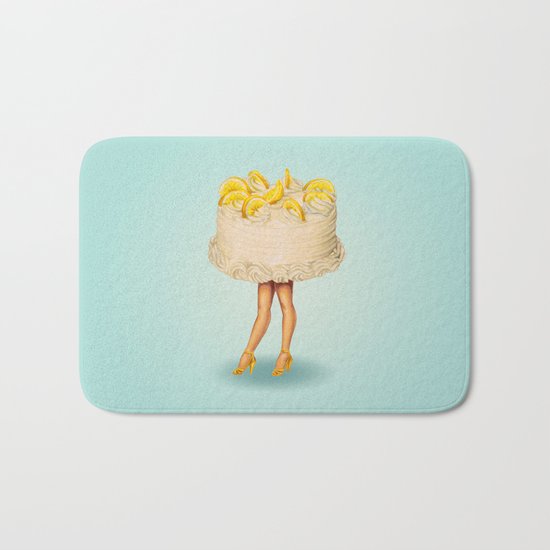 Cake Girl - Lemon Bath Mat