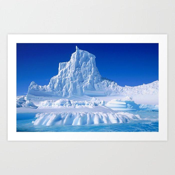 Patagonia Iceberg Mountain, Argentina color photograph - photography Art Print