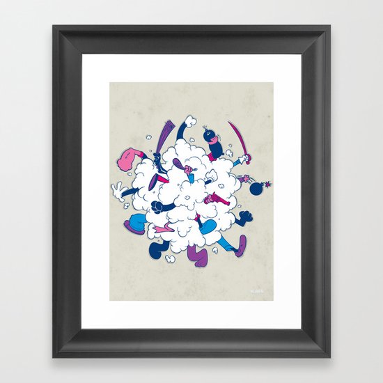 Fistycuffs Framed Art Print