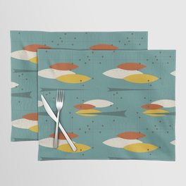 Mid Century Modern Abstract Pattern 4 Placemat