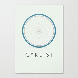 Cyklist Canvas Print