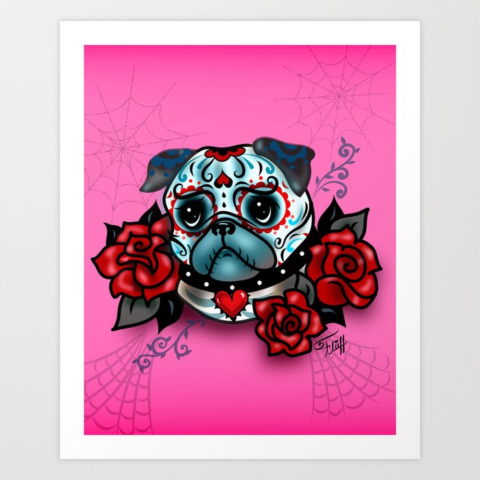 sugar skull pug squishmallow
