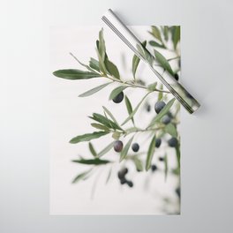 Green Olive branches | Olive Tree | Travel Photography | Art Print | Minimalistic | Fine Art Print Wrapping Paper