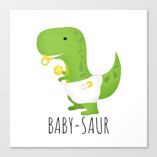 Baby-saur Canvas Print