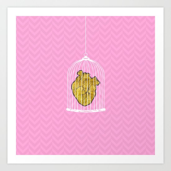 The Caged Heart Art Print