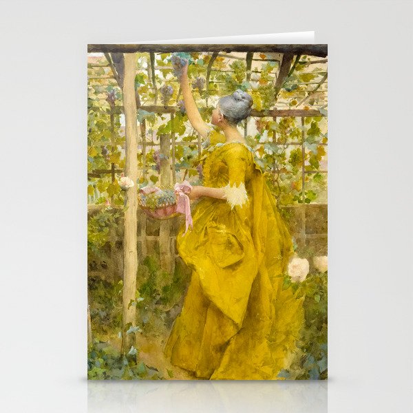 The Vine, 1884 by Carl Larsson Stationery Cards