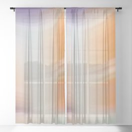 Seamless gradient Sheer Curtain