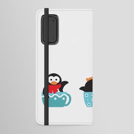 Trio coffee penguins Android Wallet Case