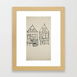 Two House Framed Art Print