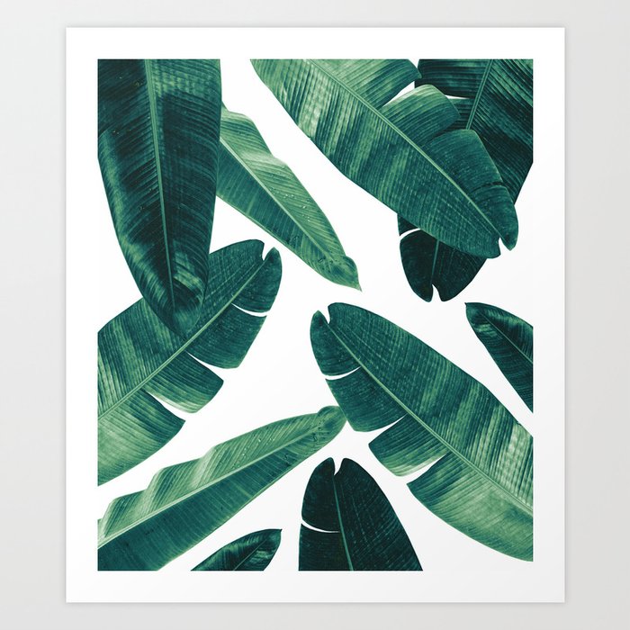 Banana Leaves - Cali Vibes #2 #tropical #decor #art #society6 Art Print