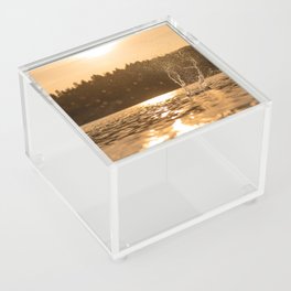 Water splash against sunset Acrylic Box