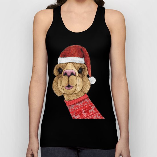 Alpaca Christmas Unisex Tank Top