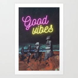 Good vibes Art Print