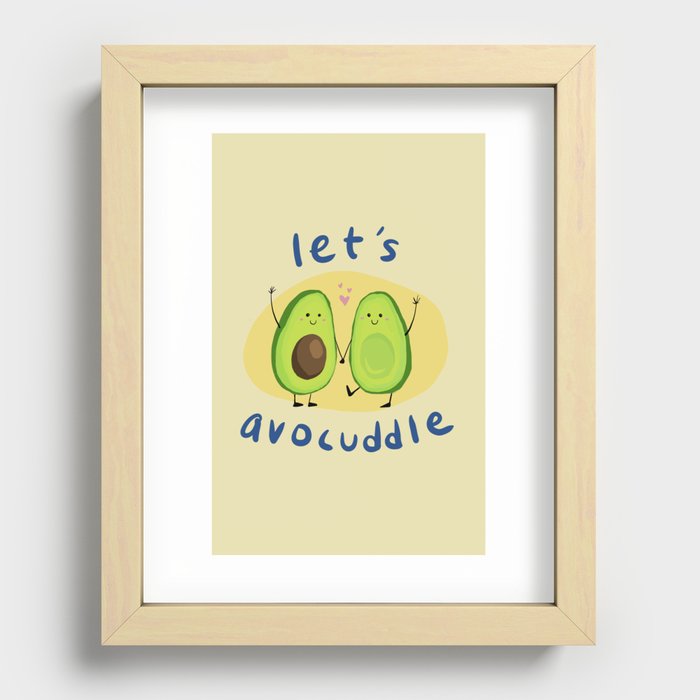 Let's Avo-Cuddle Recessed Framed Print