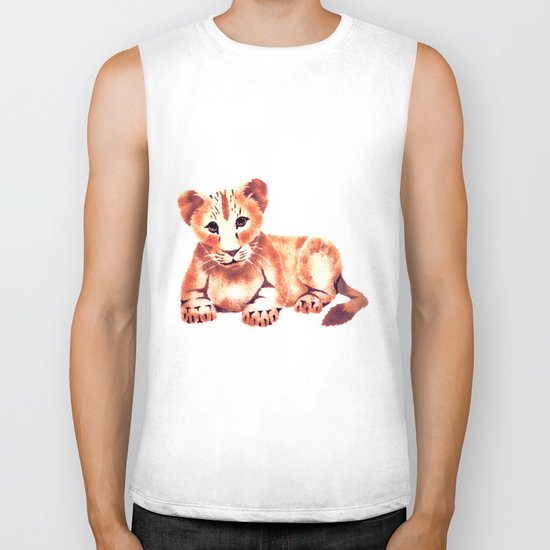 Baby Lion Cub Biker Tank
