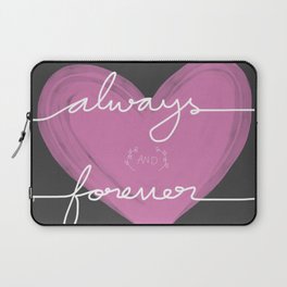 Always and forever heart painting Laptop Sleeve