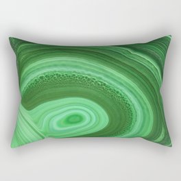 Green Agate Rectangular Pillow