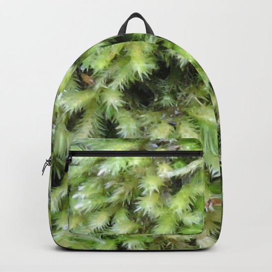 TEXTURES -- Moss on a Tree Trunk Backpack