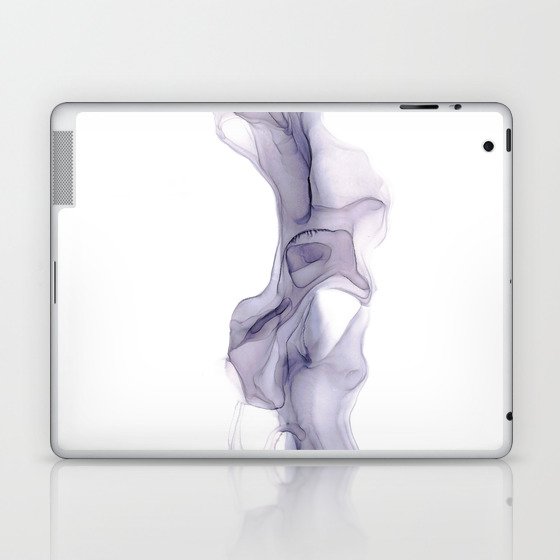 Peri Pretty Abstract 4722 Modern Alcohol Ink Painting by Herzart Laptop & iPad Skin