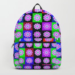 Pink Floral Quilt Backpack