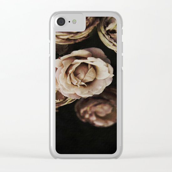 Autumn Roses Clear iPhone Case