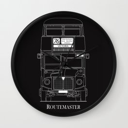 The Routemaster London Bus Blueprint Wall Clock