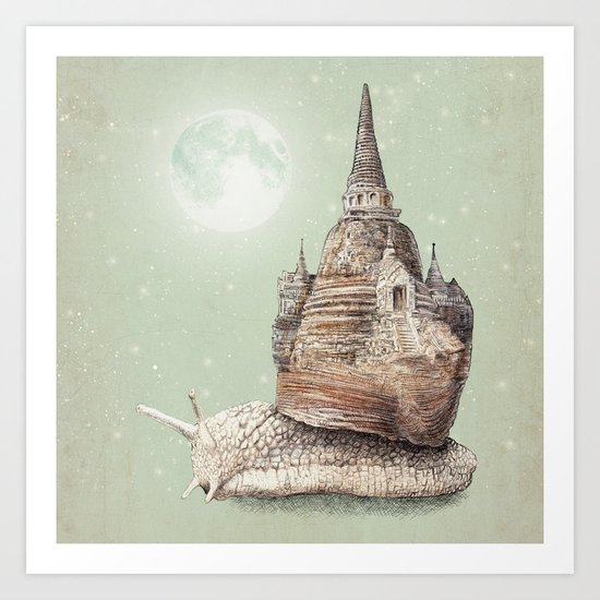 The Snail's Dream Art Print