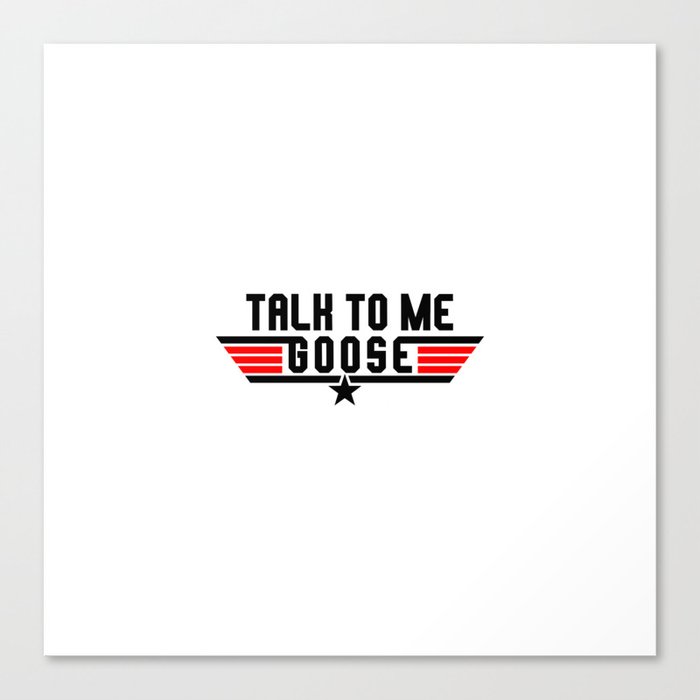 Talk To Me Goose Logo Design Canvas Print