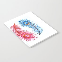 Peacock feathers Notebook