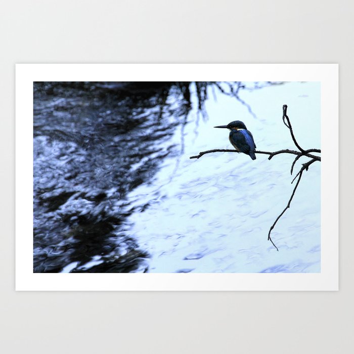 Watching the Stream - Abstract Zen Waterscape Art Print
