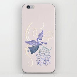 He is the Messiah - Luke 2:11 / antique rose - Christmas iPhone Skin