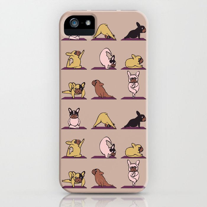 french bulldog yoga iphone case