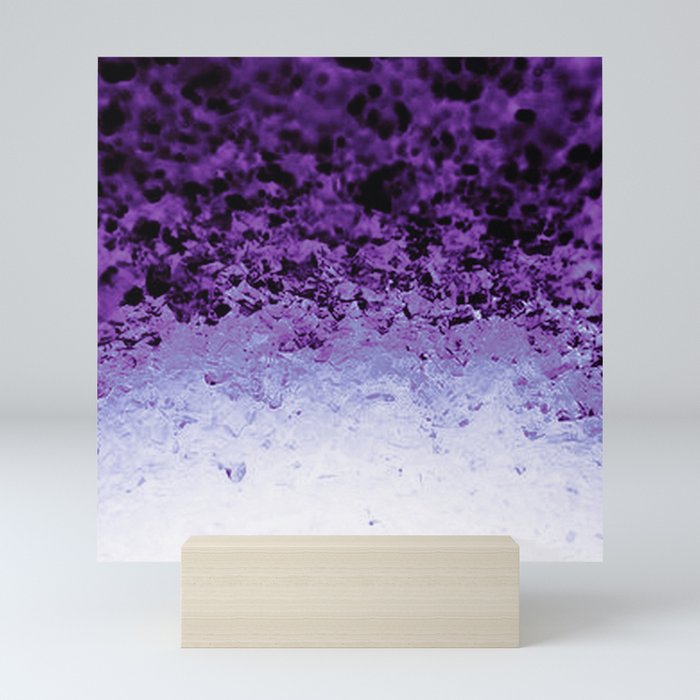 Purple Crystal Ombre Mini Art Print